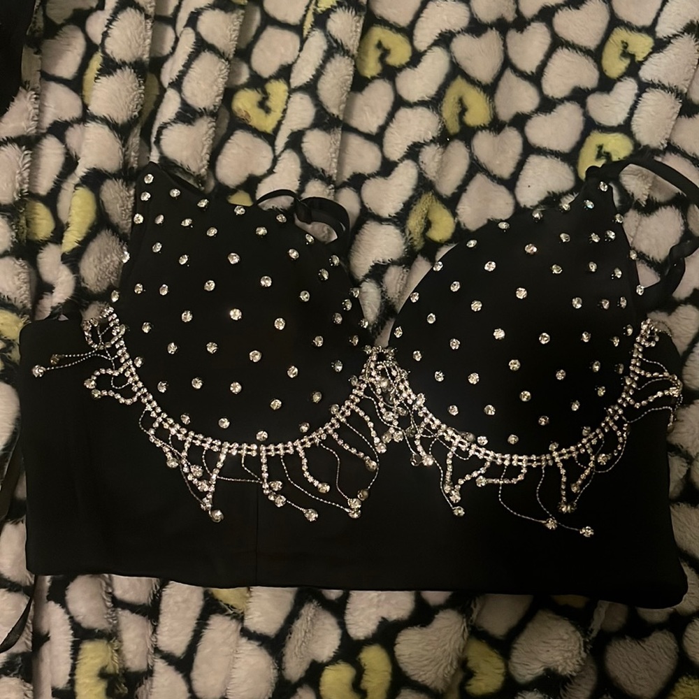 Bedazzled top/bra